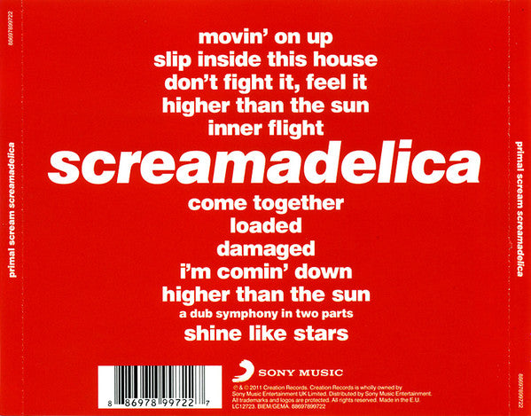 Primal Scream : Screamadelica (CD, Album, RE, RM)
