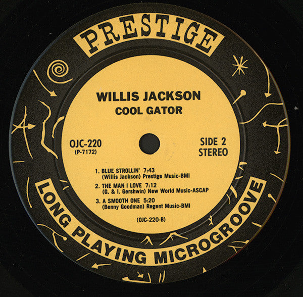 Willis Jackson : Cool "Gator" (LP, Album, RE)