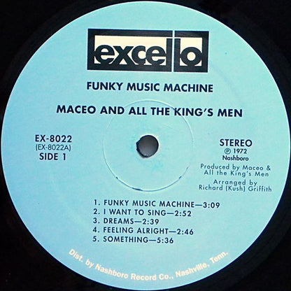 Maceo & All The King's Men : Funky Music Machine (LP, Album, RE)
