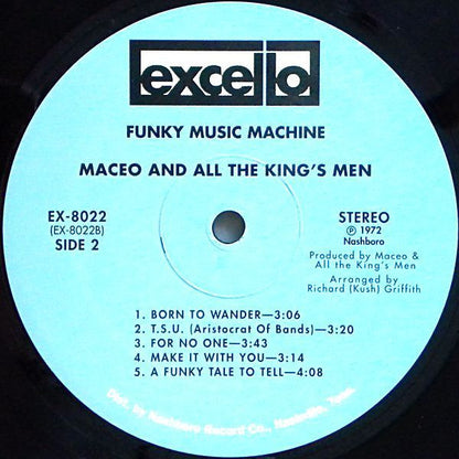 Maceo & All The King's Men : Funky Music Machine (LP, Album, RE)