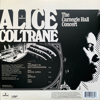 Alice Coltrane : The Carnegie Hall Concert (2xLP, Album)