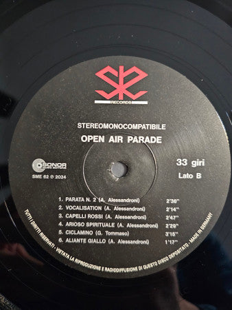Alessandro Alessandroni : Open Air Parade (LP, Album, Ltd, RE, Bla)