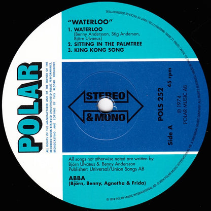 ABBA (Björn, Benny, Agnetha & Frida)* : Waterloo (2xLP, Album, Mono, RE, RM, Hal)