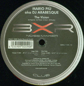 Mario Più aka DJ Arabesque : The Vision (12")