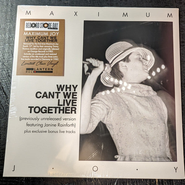 Maximum Joy : Why Can't We Live Together (12", RSD, Single, RE, RM, S/Edition, cle)
