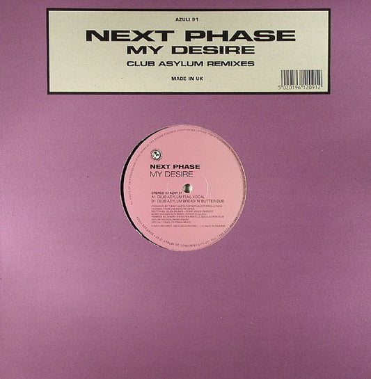 Next Phase : My Desire (Club Asylum Mixes) (12")