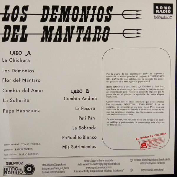 Los Demonios Del Mantaro : Los Demonios Del Mantaro (LP, Album, RE, RM)