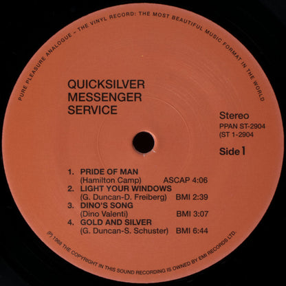 Quicksilver Messenger Service : Quicksilver Messenger Service (LP, Album, Ltd, RE, RM, 180)