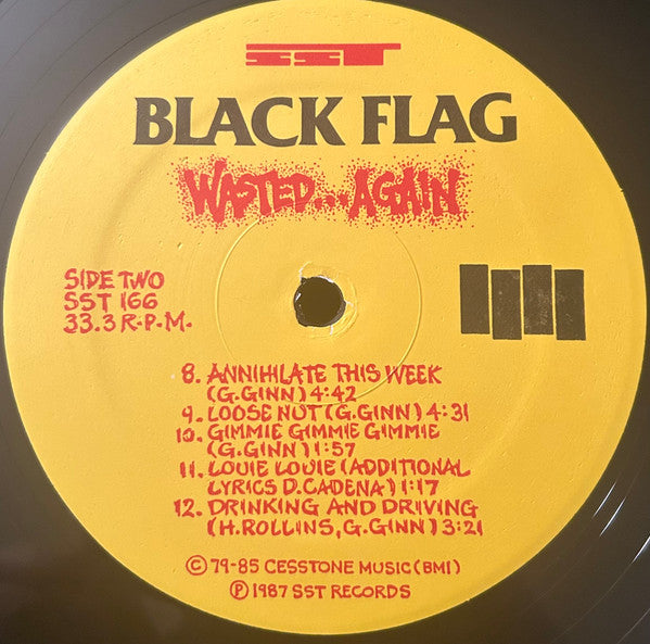 Black Flag : Wasted...Again (LP, Comp, RE)