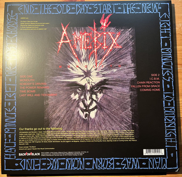 Amebix : Monolith (LP, Album, RE, RP, Red)