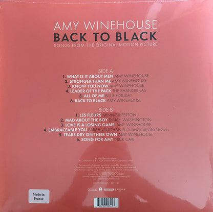 Amy Winehouse / Various : Back To Black (Songs From The Original Motion Picture) (LP, Comp, Ltd, Pea)