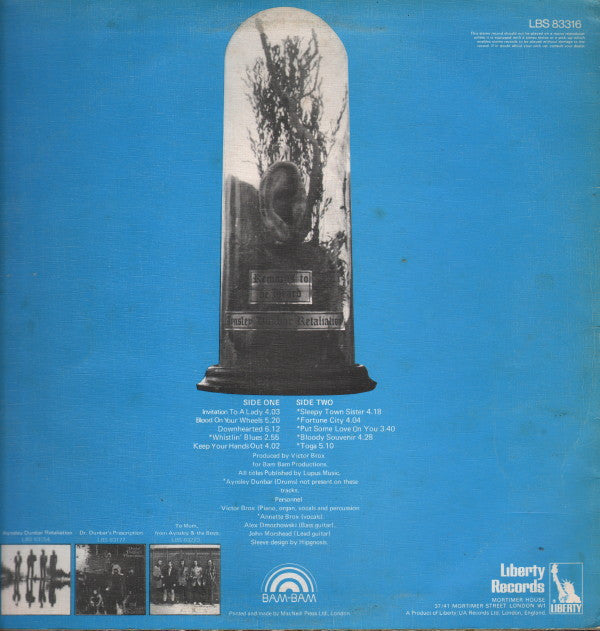 Aynsley Dunbar Retaliation* : Remains To Be Heard (LP, Album)