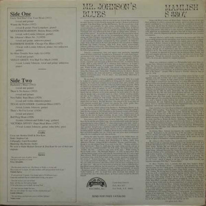 Lonnie Johnson (2) : Mr. Johnson's Blues 1926-1932 (LP, Comp)