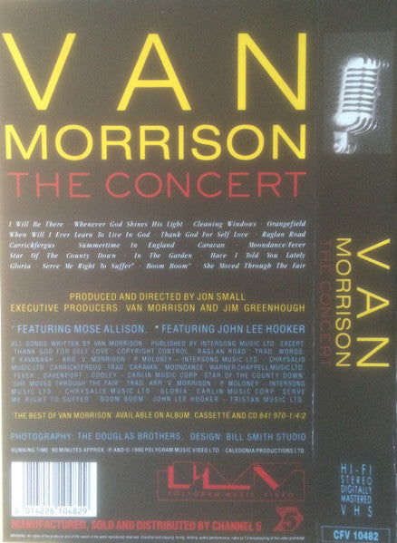 Van Morrison : The Concert (VHS, PAL)