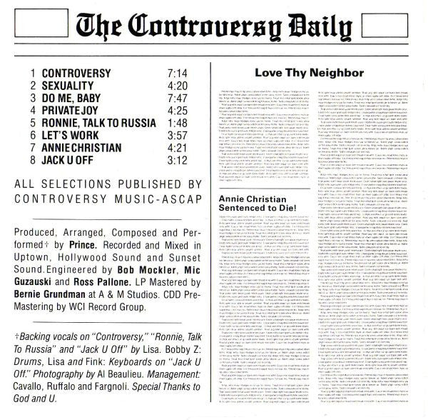 PRINCE The Controversy Daily 旧規格　未開封 Controversy: Prince: Amazon.es: CD y vinilos}