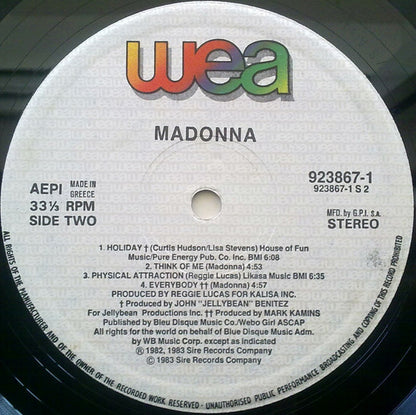 Madonna : Madonna (LP, Album)