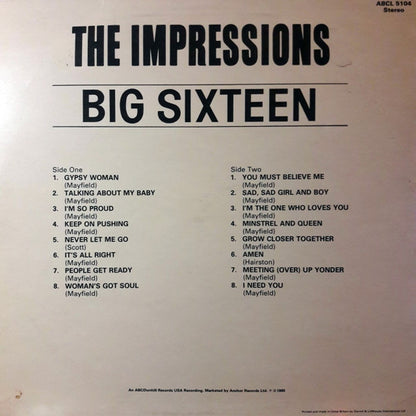 The Impressions : Big Sixteen (LP, Comp)