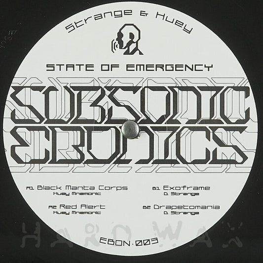 Strange* & Huey* : State Of Emergency (12")