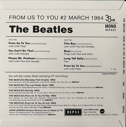The Beatles : From Us To You #2 March 1964 (7", EP, Mono, Unofficial)