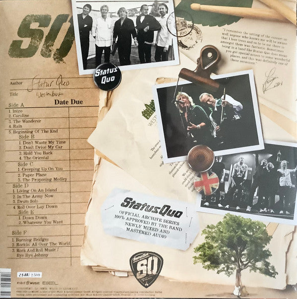 Status Quo : Official Archive Series Vol. 3 - Live At Westonbirt Arboretum (3xLP, Ltd, Num, RM)