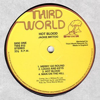 Jackie Mittoo : Hot Blood (LP, Album)