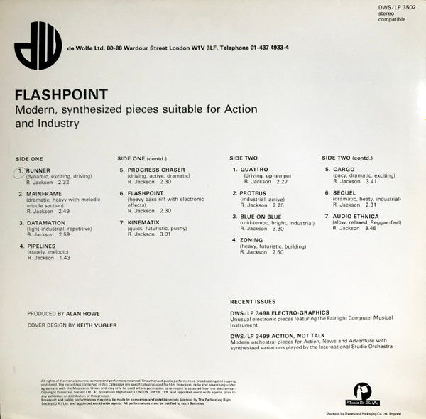 R. Jackson* : Flashpoint (LP)