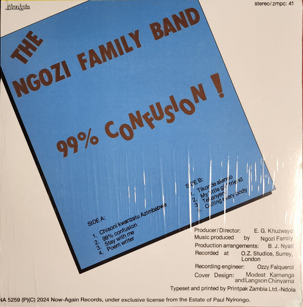 The Ngozi Family Band* : 99% Confusion (LP, Album, RE)