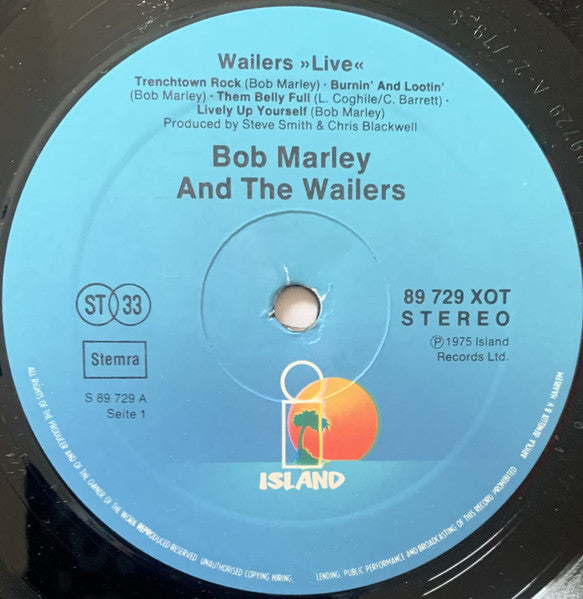 Bob Marley And The Wailers* : Live! (LP, Album, RE)