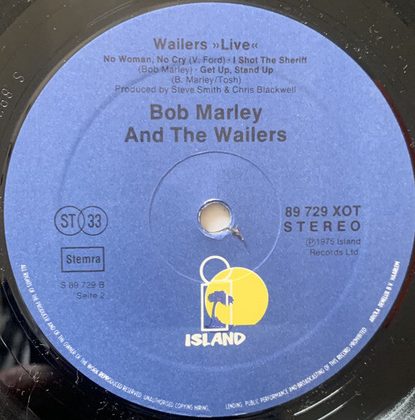 Bob Marley And The Wailers* : Live! (LP, Album, RE)