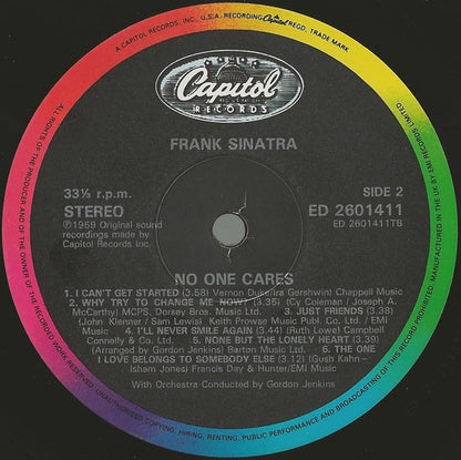 Frank Sinatra : No One Cares (LP, Album, RE, RM)