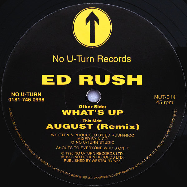 Ed Rush : What's Up (12")