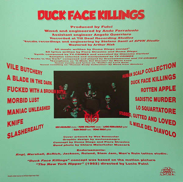 Fulci (2) : Duck Face Killings (LP, Album, Ltd, Blo)