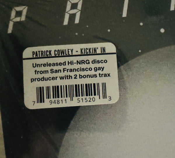 Patrick Cowley : Kickin' In (12", EP, RE)
