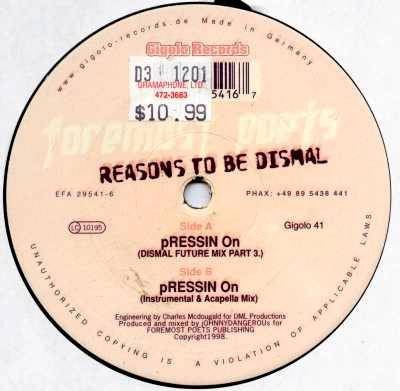 Foremost Poets : Pressin On (12")