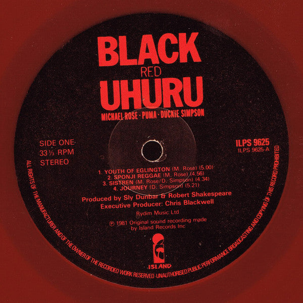 Black Uhuru : Red (LP, Album, Red)