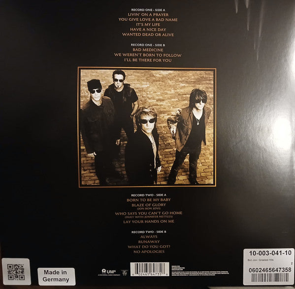 Bon Jovi : Greatest Hits (2xLP, Comp, RE, Gat)