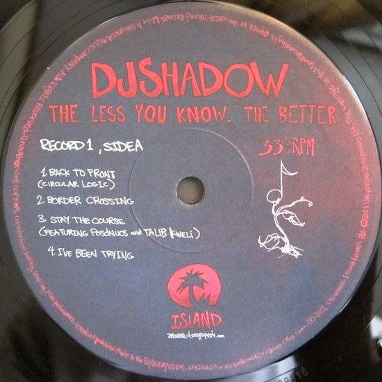 DJ Shadow : The Less You Know, The Better (2xLP, Album, Gat)