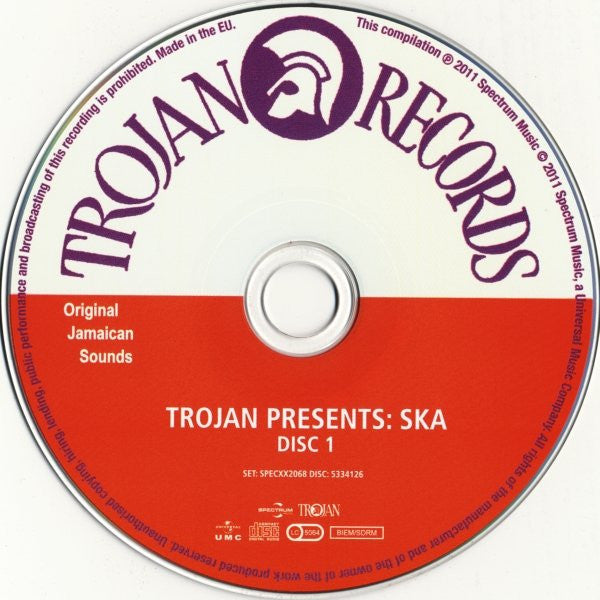 Various : Trojan Presents: Ska - 40 Jamaican Rude-Boy Sounds (2xCD, Comp)