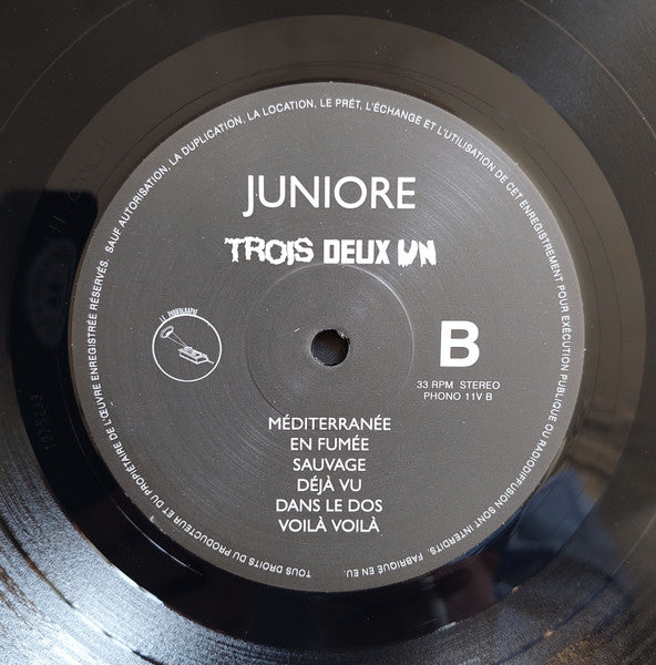 Juniore : Trois Deux Un (LP, Album)