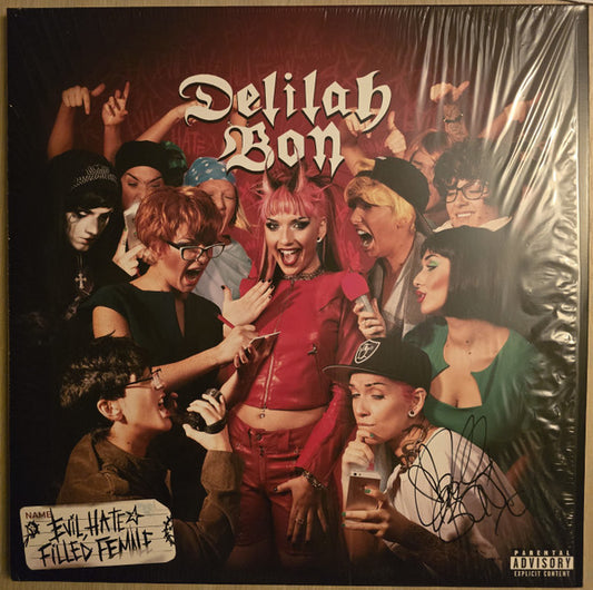 Delilah Bon : Evil, Hate Filled Female (2xLP, Album, Red)