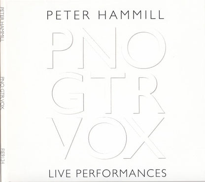 Peter Hammill : PNO GTR VOX  Live Performances (2xCD, Album)