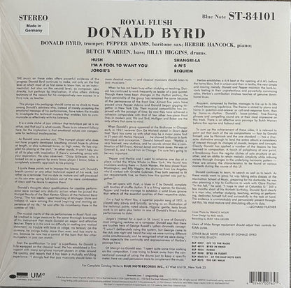 Donald Byrd : Royal Flush (LP, Album, RE, 180)