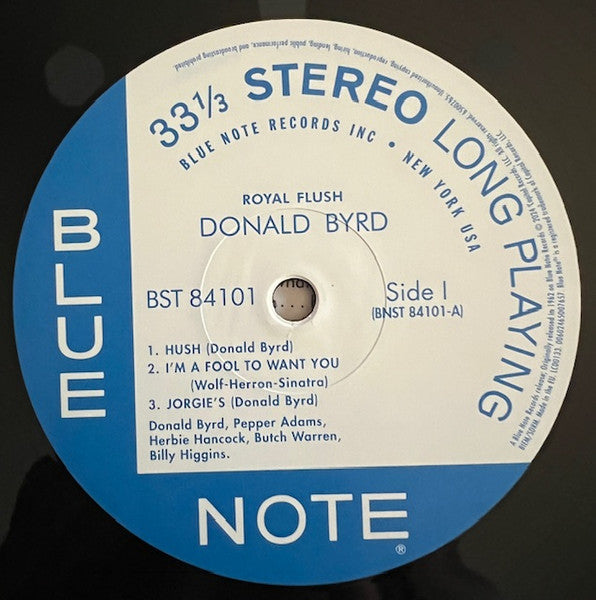 Donald Byrd : Royal Flush (LP, Album, RE, 180)