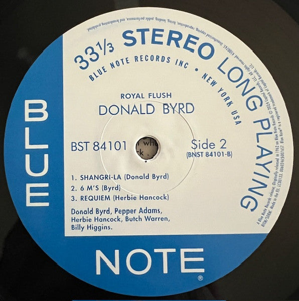 Donald Byrd : Royal Flush (LP, Album, RE, 180)