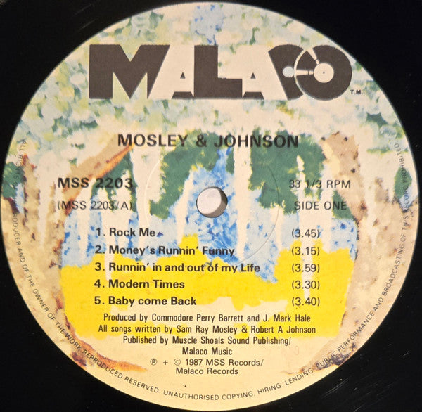 Mosley & Johnson : Mosley & Johnson (LP, Album)