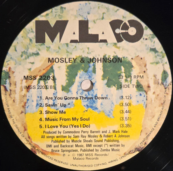 Mosley & Johnson : Mosley & Johnson (LP, Album)