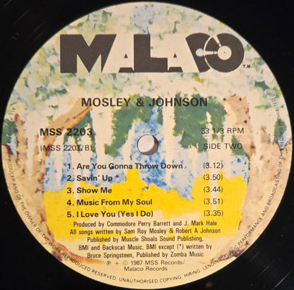 Mosley & Johnson : Mosley & Johnson (LP, Album)
