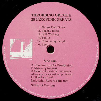 Throbbing Gristle : 20 Jazz Funk Greats (LP, Album, Ltd, RE, RM)