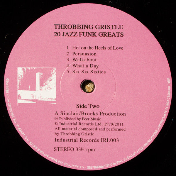 Throbbing Gristle : 20 Jazz Funk Greats (LP, Album, Ltd, RE, RM)