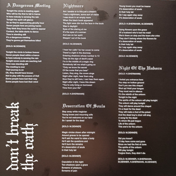 Mercyful Fate : Don't Break The Oath (LP, Album, RE, RP, Red)